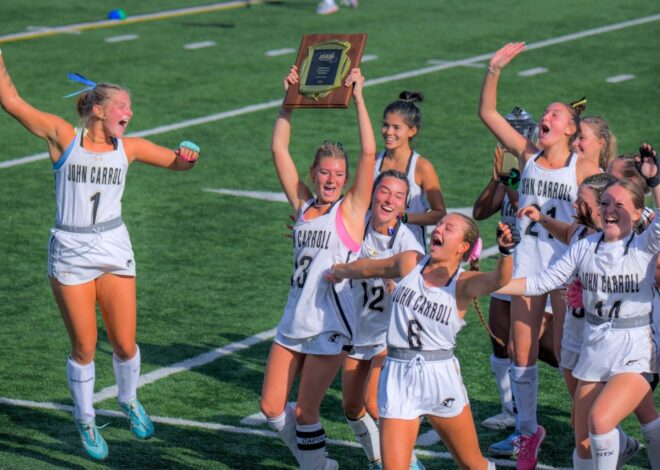 John Carroll field hockey beats then-No. 14 Severn in the IAAM B title game, 1-0