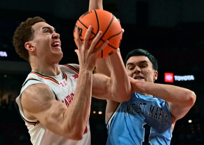 Maryland men’s basketball defeats Mount St. Mary’s in PL, 95-90 | PHOTO