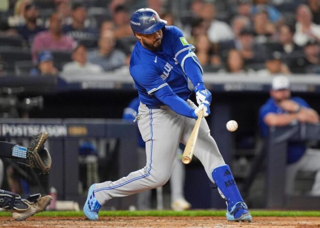 The Blue Jays’ Anthony Santander missed most of the season with a shoulder injury