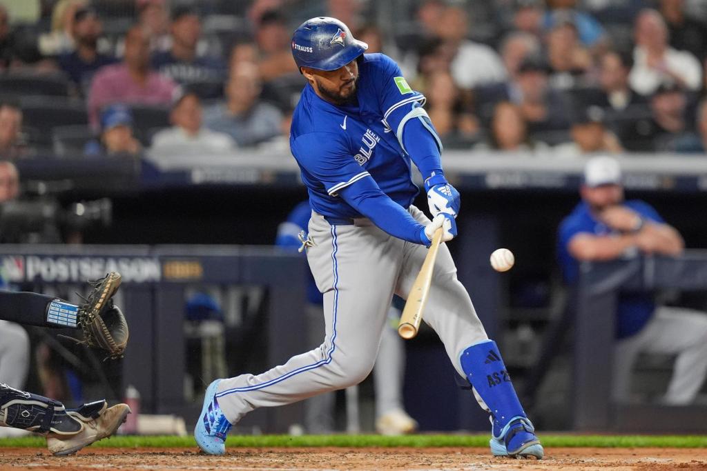 The Blue Jays’ Anthony Santander missed most of the season with a shoulder injury