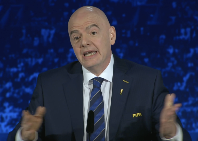 Don’t care about the quality, feel the width. Infantino put a massive 64-team World Cup on FIFA’s agenda